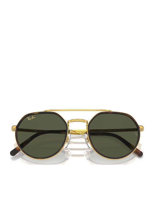Ray Ban Унисекс Слънчеви Очила с Златен Метален Рамка и Златни Стъкла RB3765 919631