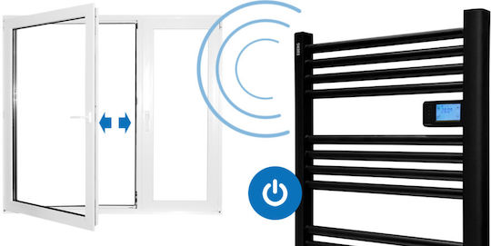 Warmtec Varilla Ηλεκτρική Πετσετοκρεμάστρα 500W 96x53cm Μαύρη