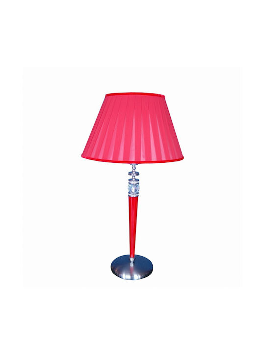DITS Lighting Crystal Table Lamp with Silver Shade