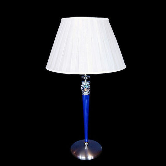 DITS Lighting Crystal Table Lamp with Silver Shade