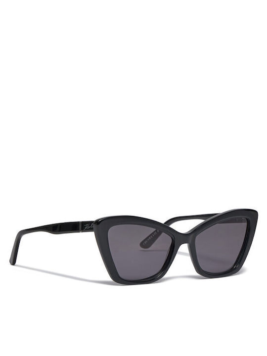 Karl Lagerfeld Women's Sunglasses with Black Plastic Frame and Blue Lens KL6105S-001