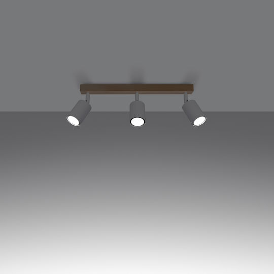 Sollux 3l Hängelampe Weiß mit Fassung GU10 18x13x47cm.