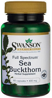 Swanson Full Spectrum Sea Buckthorn 400mg Ιπποφαές 60 κάψουλες