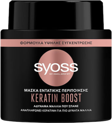 Syoss Keratin Boost Haarmaske für Stärkung 500ml