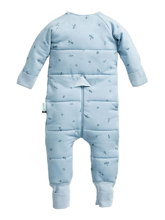 Ergo Pouch Χειμερινός Υπνόσακος με Πόδια Sleep Onesie 2.5 tog Γαλάζιος