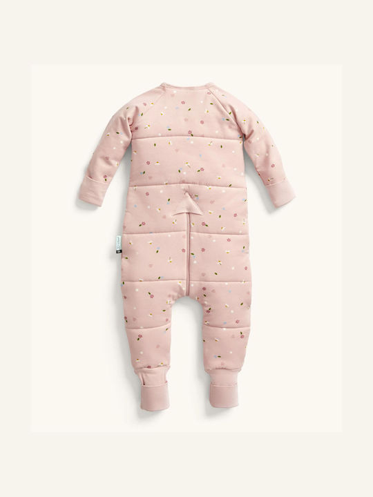 Ergo Pouch Winter Schlafsack mit Füßen Sleep Onesie 2.5 Tog Rosa