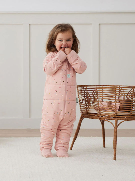 Ergo Pouch Winter Sleeping Bag with Feet Sleep Onesie 2.5 Tog Pink