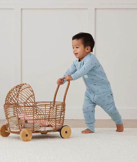 Ergo Pouch Χειμερινός Υπνόσακος με Πόδια Sleep Onesie 2.5 tog Γαλάζιος