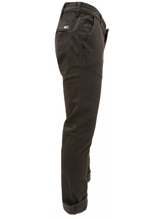 Cover Jeans Chibo T0085 Men's Trousers Chino in Slim Fit Brown