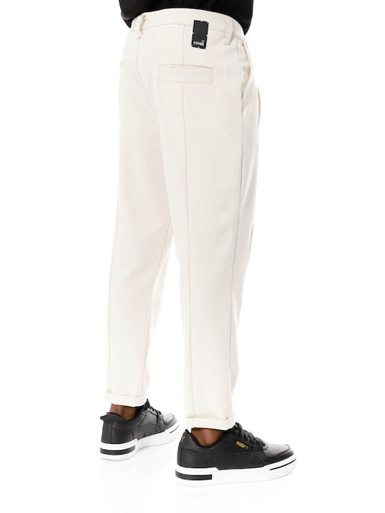 Cover Jeans Men's Trousers in Regular Fit Beige