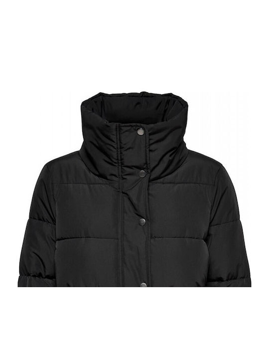 Kurz Damen Puffer Jacke Schwarz