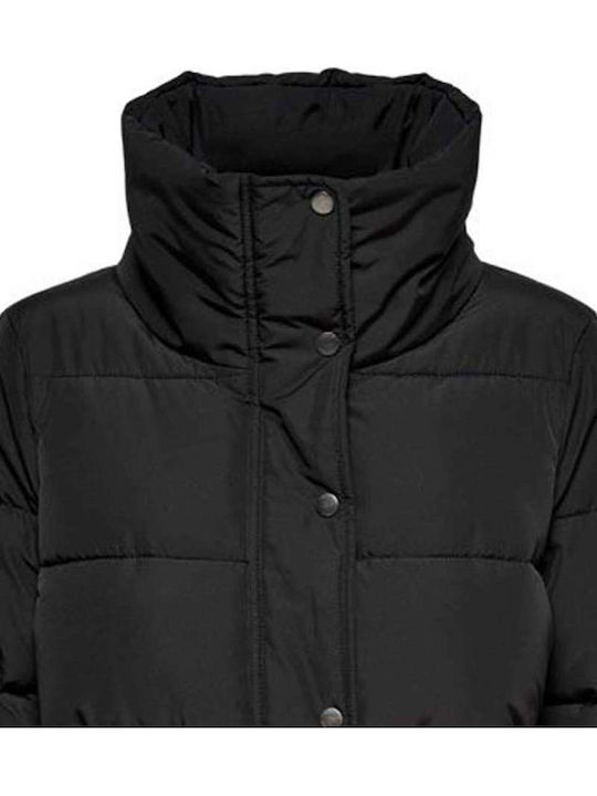 Kurz Damen Puffer Jacke Schwarz