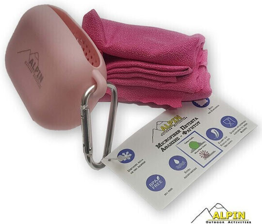 Alpin Prosop Din Microfibră Pentru Păr Roz 90x32cm