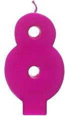 Birthday Candle Number in Pink Color