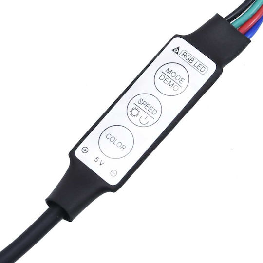 TV-Ständer mit LED-Beleuchtung Weiß M60xT35xH15.5cm