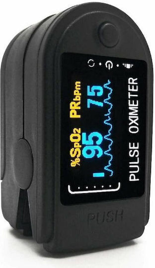 Oximetru de Puls Degetul cu Bluetooth Negru