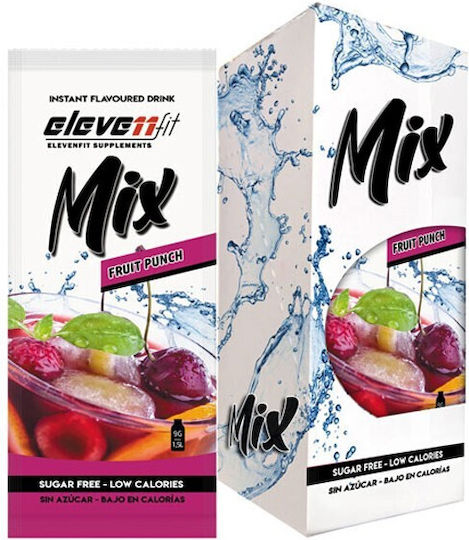 Eleven Fit Χυμός σε Σκόνη Mix Fruit Punch Χωρίς Ζάχαρη 9gr