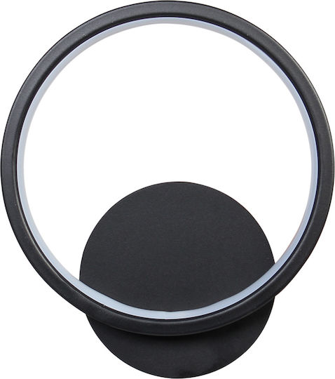 Keskor Lamp Wall with Integrated LED Black 20x5.5x23cm