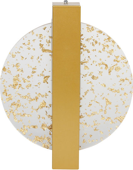 Keskor Lamp Wall with Integrated LED Gold 20x4.5x25cm