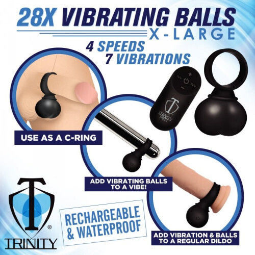 Satisfyer Trinity Men Inel Vibrant Pentru Penis Din Silicon Negru SSC139699
