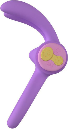 Party Color Toys Vibrating Ring Cock Silicone Purple