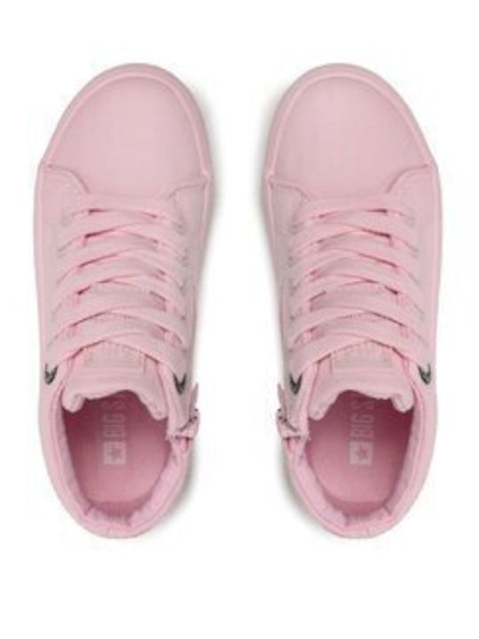 Kinder Sneakers Hoch Rosa