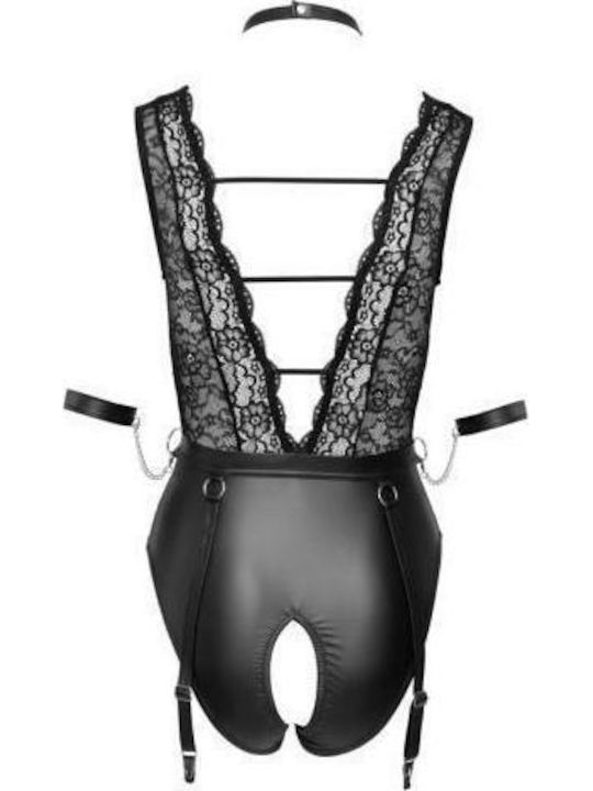 Cottelli Collection Sexy Bodysuit with Lace Black