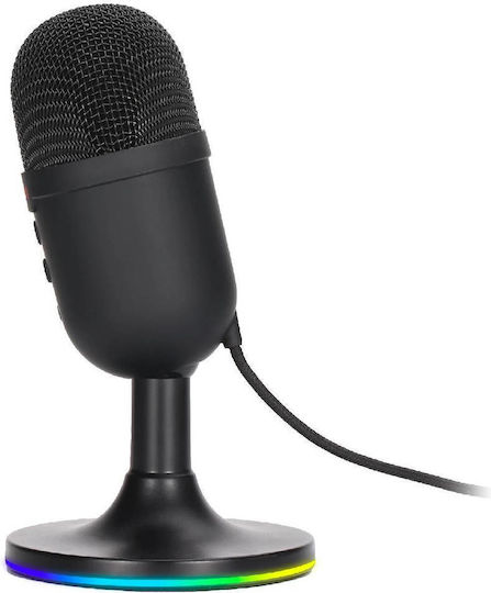 Marvo MIC-06 Микрофон USB Настолен в Черен Цвят
