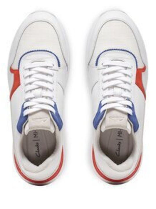 Clarks Race Lite Tor Turnschuhe Weiße Clarks Race Lite Tor Turnschuhe Weiße