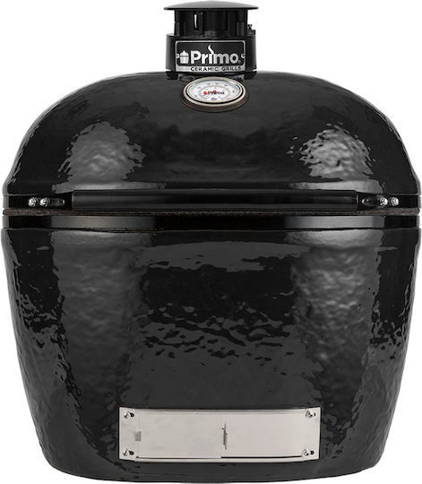 Primo Grills Ceramic Charcoal Grill Kamado With Lid and Thermometer 64x64cm
