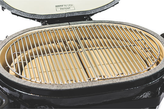Primo Grills Ceramic Charcoal Grill Kamado With Lid and Thermometer 64x64cm