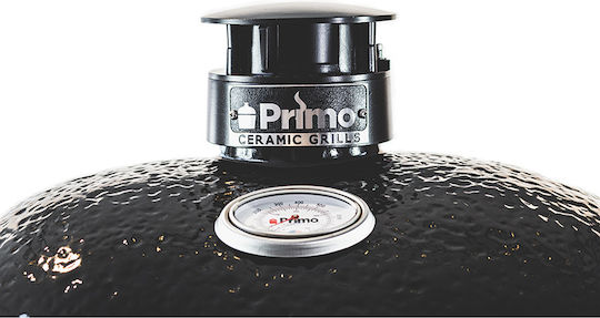 Primo Grills Ceramic Charcoal Grill Kamado With Lid and Thermometer 64x64cm