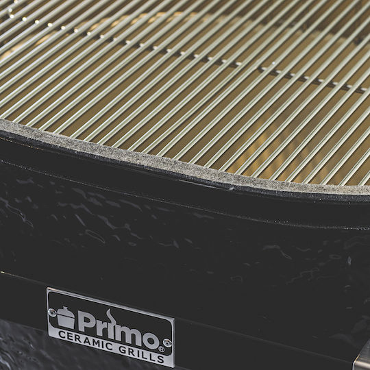 Primo Grills Ceramic Charcoal Grill Kamado With Lid and Thermometer 64x64cm