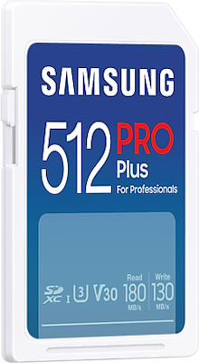 Samsung PRO Plus microSDXC 512GB Class 10 U3 V30 UHS-I