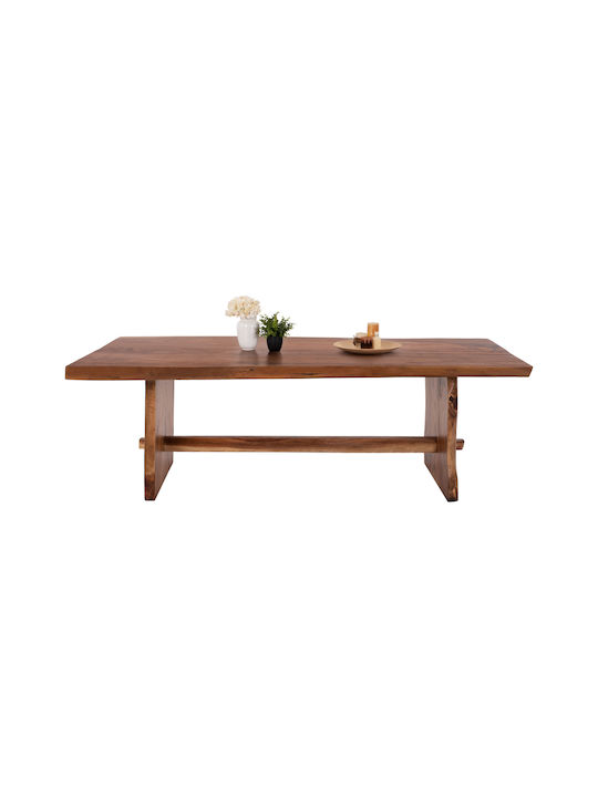 Ulyses Tisch Speisesaal aus Massivholz Braun 300x100x78cm