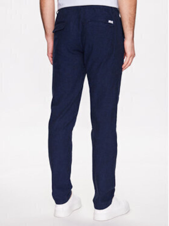 Lindbergh Men's Trousers in Tapered Line BLUE