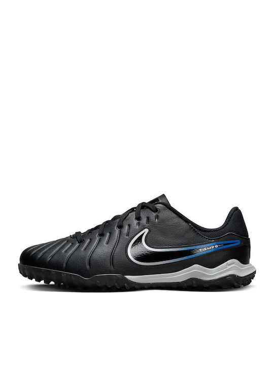 Jr. Tiempo Legend 10 Academy Kids Turf Soccer Shoes Black