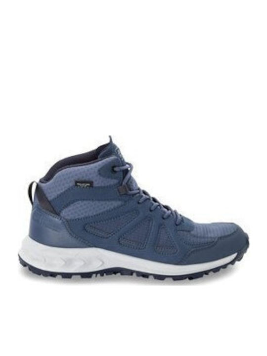 Jack Wolfskin Woodland 2 Γυναικεία Ορειβατικά Μποτάκια Αδιάβροχα Γκρι