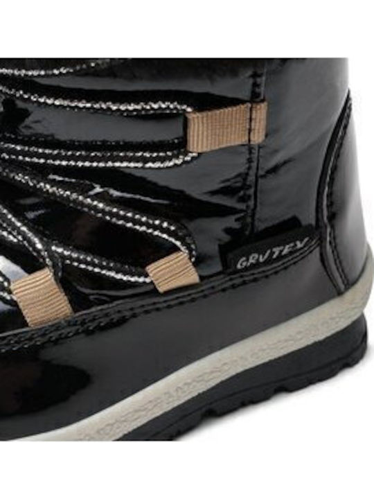 Kinder-Schneestiefel mit Reißverschluss Schwarze