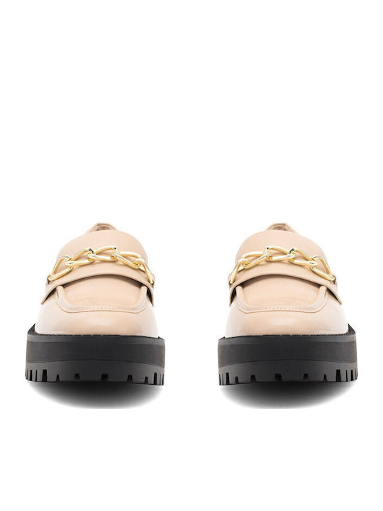 Дамски Loafers в Бежов Цвят