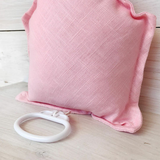 Crib Decorative Pillow with Music Pink 18x22cm