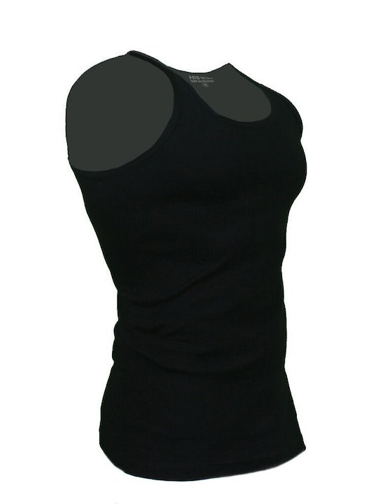 H&S Men's Undershirt Sleeveless in Black Color