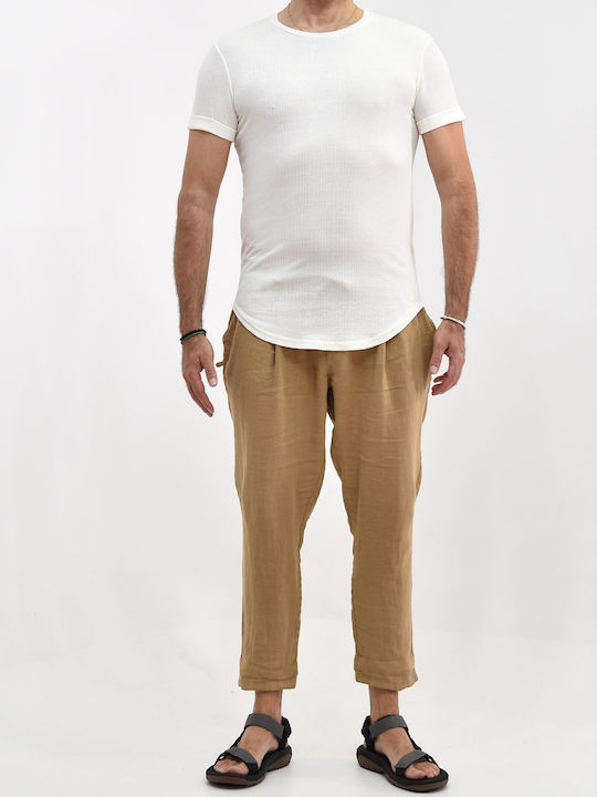 Men's Blouse Relief Tricou Bej