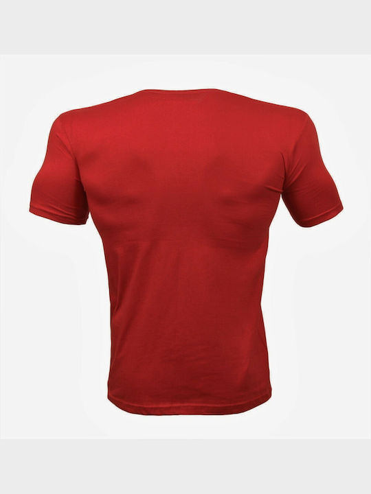 H&S Herren Sport T-Shirt Kurzarm Rot