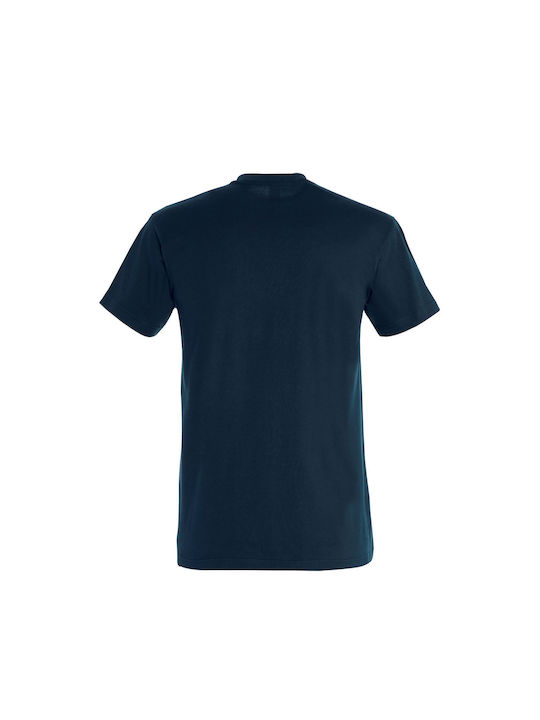 Men's Short Sleeve T-shirt Petroleum blue.