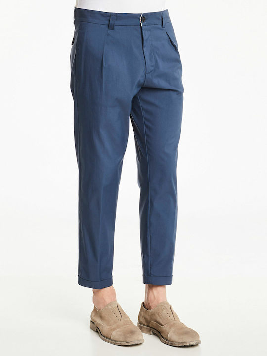 Trousers Chino in Straight Line Blue