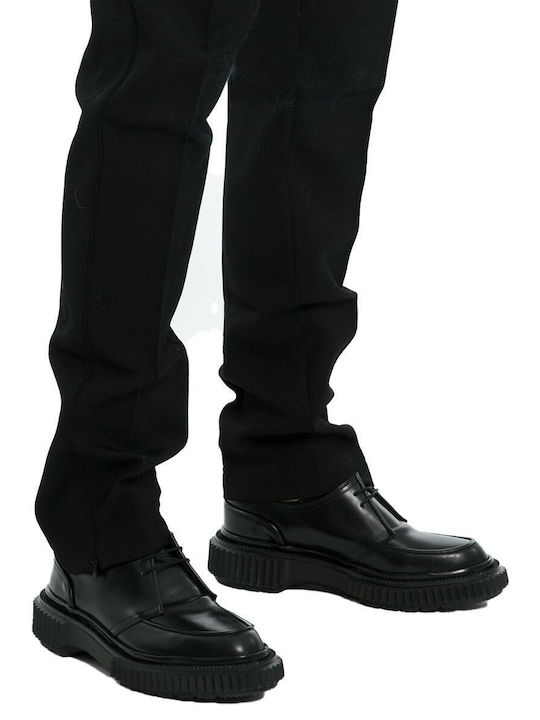 Pantaloni Barbatesti Elastici Cu Linie Dreapta Negru
