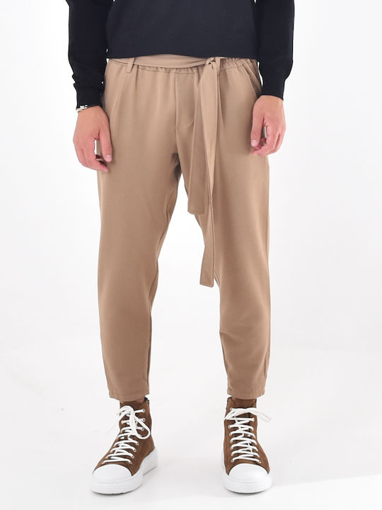 Aris Tsoubos Casual Men's Trousers Brown