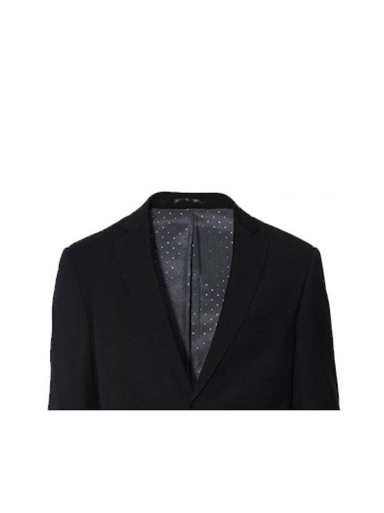 Luciano Faketti Men's Suit Jacket Black