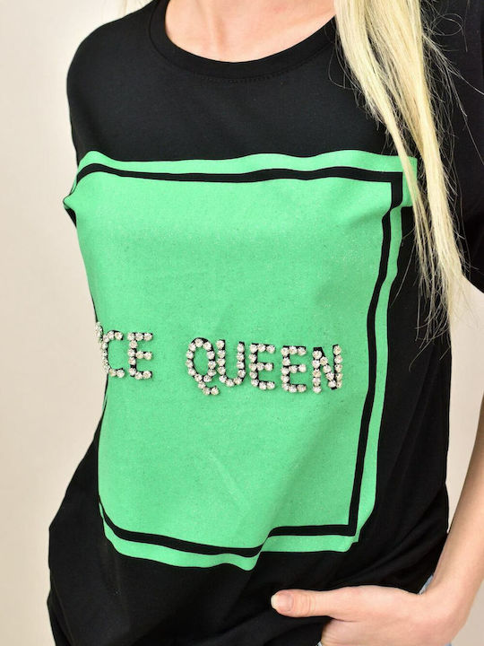 Ice Queen Damen T-Shirt Black